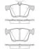Колодки тормозные задние (система TEVES) Audi A7 Skoda Octavia VW Golf 12- ROADHOUSE 21516.00 (фото 1)