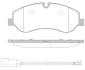 Тормозные колодки передние (17 мм) (+2 датчика) (система TRW) Ford Transit 12- ROADHOUSE 21520.02 (фото 1)