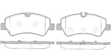 КОЛОДКИ ТОРМ. ЗАДН. К-Т FORD TOURNEO CUSTOM, TRANSIT CUSTOM 2.0 / 2.2 TDCi 12- RWD ROADHOUSE 21521.00