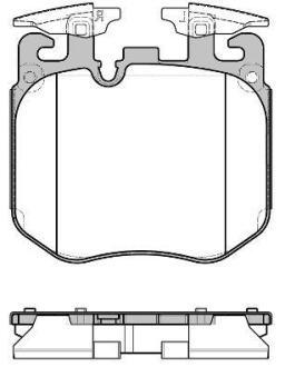 Колодки тормозные BMW 5(G30)/7(G11) 16- перед. ROADHOUSE 21690.00