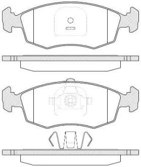 Комплект тормозных колодок, дисковый тормоз ROADHOUSE 217235