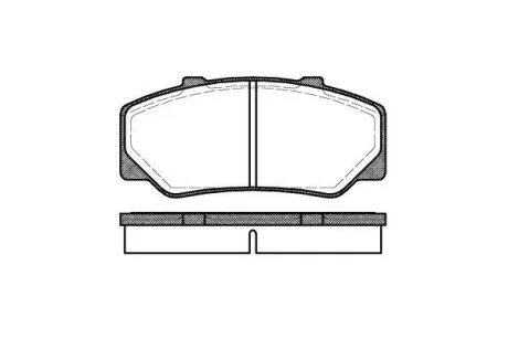 Гальмiвнi колодки, к-кт. (Колодки тормозные дисковые, к-кт.) ROADHOUSE 217600