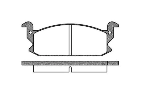 Гальмiвнi колодки, к-кт. (Колодки тормозные дисковые, к-кт.) ROADHOUSE 2177.00