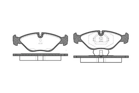 Гальмiвнi колодки, к-кт. (Колодки тормозные дисковые, к-кт.) ROADHOUSE 231900