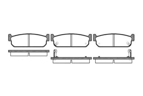 Комплект гальмівних накладок, дискове гальмо ROADHOUSE 237302