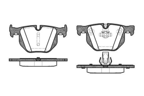 Колодки тормозные (задние) BMW 5 (E60)/5 (E61)/6 (E63)/6 (E64) 2.0-3.0D 03- ROADHOUSE 2381.60