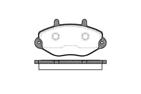 Гальмiвнi колодки, к-кт. (Колодки тормозные дисковые, к-кт.) ROADHOUSE 2392.00