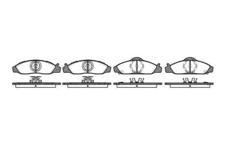 Гальмiвнi колодки, к-кт. ROADHOUSE 262412