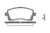 Колодки тормозные SUBARU FORESTER/IMPREZA/LEGACY/OUTBACK -03 перед. ROADHOUSE 2655.02 (фото 1)