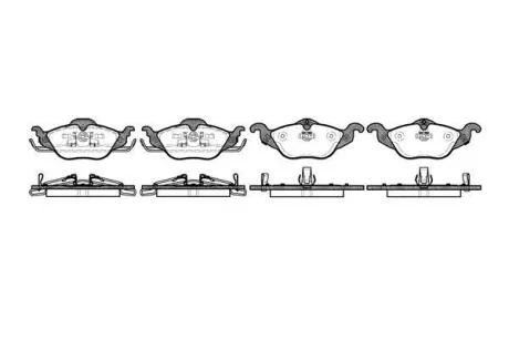 Гальмівні колодки дискові ROADHOUSE 2684.02