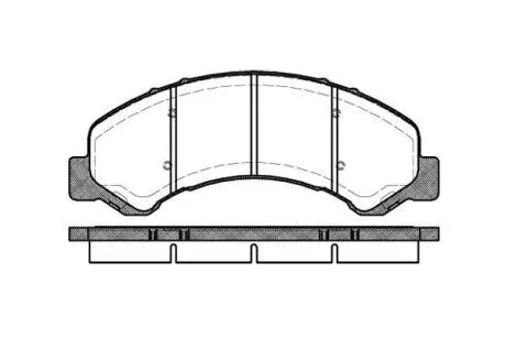 Гальмівні колодки дискові ROADHOUSE 276300