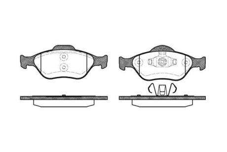 Колодки тормозные дисковые передние FORD FIESTA Van 09-, FIESTA Van 07-09 ROADHOUSE 2766.00
