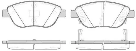 Комплект тормозных колодок, дисковый тормоз ROADHOUSE 2859.32
