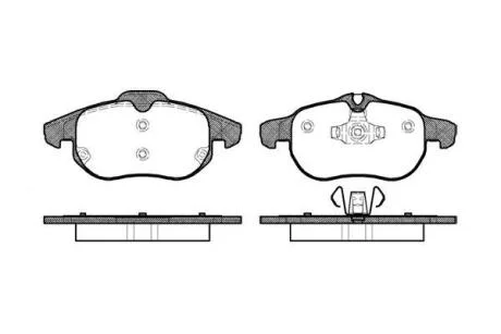 Гальмівні колодки дискові ROADHOUSE 2888.00
