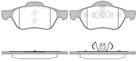 Комплект тормозных колодок, дисковый тормоз ROADHOUSE 2962.40