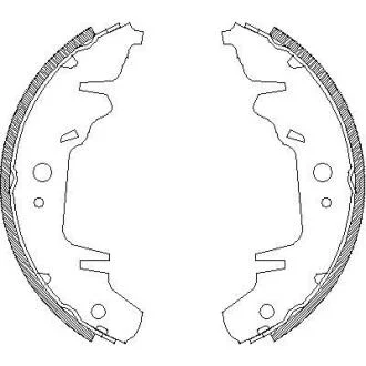 Тормозные колодки задние 250x55 Kia Carnival, Chrysler Voyager 95-01 ROADHOUSE 4020.00
