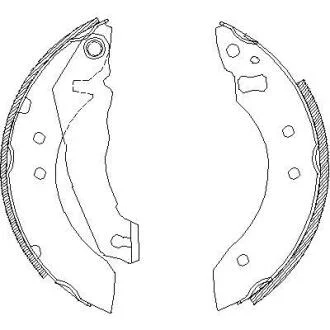 Гальмівні колодки барабанні ROADHOUSE 4051.00