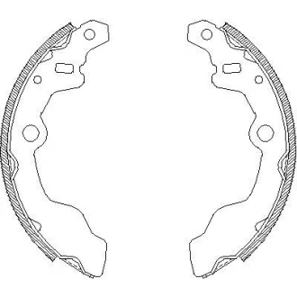 Комплект гальмівних колодок ROADHOUSE 416400