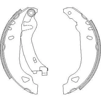 Гальмівні колодки барабанні ROADHOUSE 4179.01