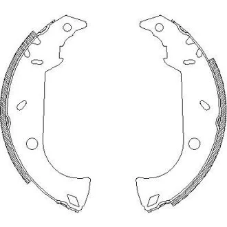 Комплект гальмівних колодок ROADHOUSE 418000