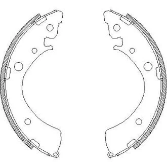 Комплект гальмівних колодок ROADHOUSE 436700