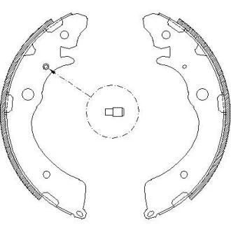 Гальмівні колодки барабанні ROADHOUSE 4383.00