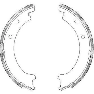Комплект тормозных колодок, стояночная тормозная система ROADHOUSE 472100