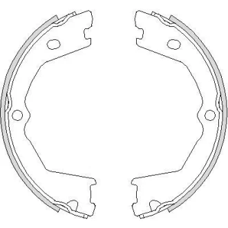 Комплект гальмівних колодок, стоянкове гальмо ROADHOUSE 4733.00
