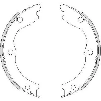 Колодки тормозные NISSAN X-TRAIL 00- задн.барабан. ROADHOUSE 4736.00