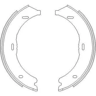 Колодки ручника, Vito 639, 2003-2014 / Vito 447, 2014>, (в сборе) ROADHOUSE 474500