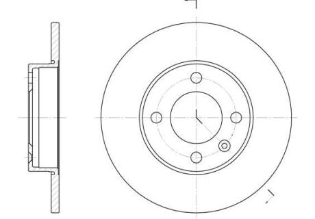 Диск тормозной передний (к-т), Volkswagen Golf 93-99, Jetta 83-92, Passat 88-97, Polo 81-94/Cordoba ROADHOUSE 6086.00