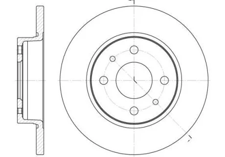 Гальмiвний диск (Диск тормозной) ROADHOUSE 6089.00