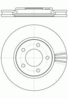 Гальмівний диск ROADHOUSE 61047.10