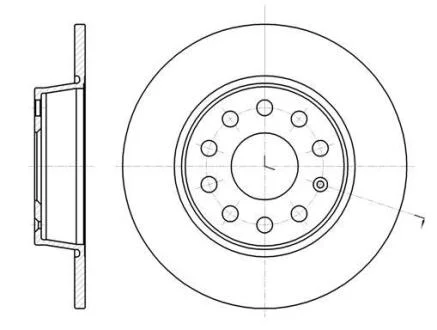 Гальмівний диск ROADHOUSE 61340.00