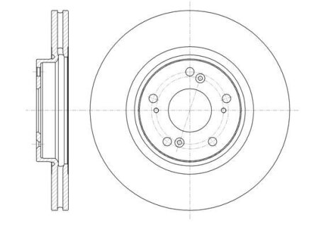 Диск гальмівний зад. Opel Astra J (12-20), Zafira C (11->) (315x23) (вентил.) ROADHOUSE 61359.10