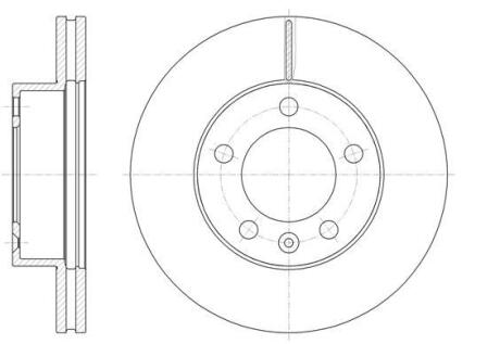 Диск тормозной передний Renault Master 10- (302x28mm) ROADHOUSE 61475.10