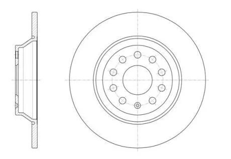 Гальмівний диск ROADHOUSE 61587.00