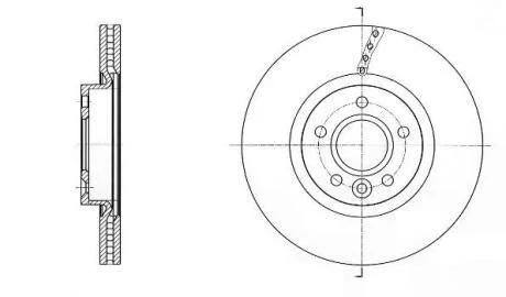 Гальмівний диск ROADHOUSE 61589.10