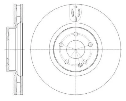 Торм. диск пер., Vito 447, 2014>, (д. 330 mm.) ROADHOUSE 6165710