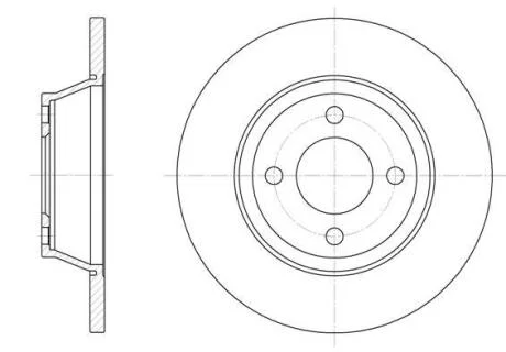 Гальмівний диск ROADHOUSE 6287.00