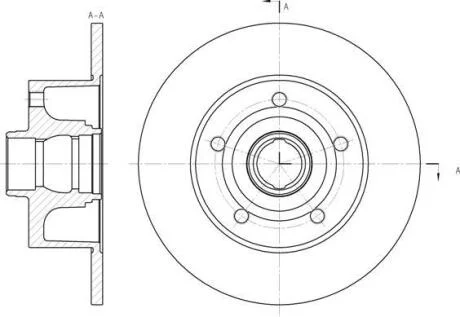Гальмівний диск ROADHOUSE 6431.00