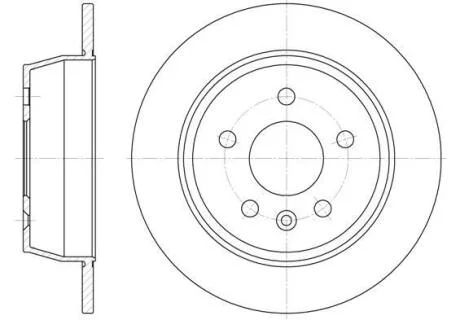 Торм. диск зад., Vito (638), 1996-2003 ROADHOUSE 6471.00