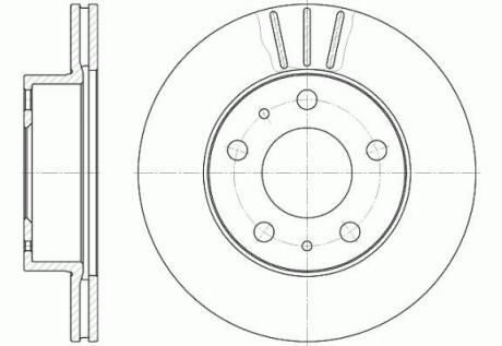 Диск тормозной PSA JUMPER/BOXER/DUCATO 94- перед.вент.D=300 (мин. 2 шт.) ROADHOUSE 6504.10