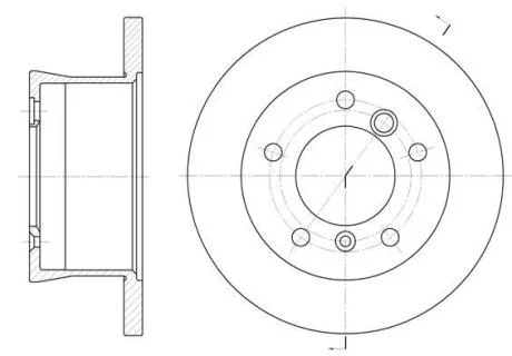 Диск тормозной (задний) MB Sprinter 308-316CDI 96- (272x16) ROADHOUSE 6566.00