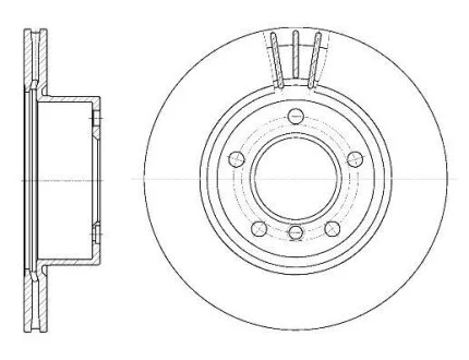 Гальмiвний диск (Диск тормозной) ROADHOUSE 6652.10