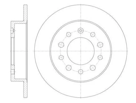 Гальмівний диск ROADHOUSE 6762.00