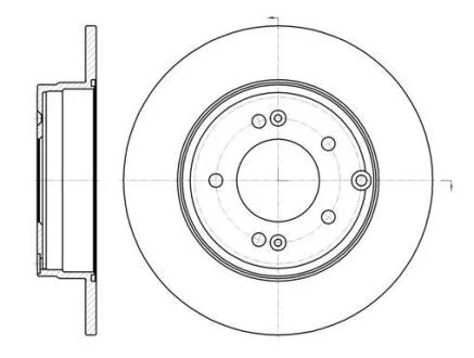 Гальмівний диск ROADHOUSE 6989.00