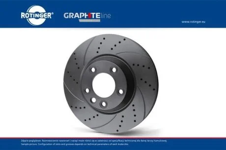 Диск тормозной передний DAEWOO, CHEVROLET AVEO, LANOS, NEXIA, SENS, OPEL ASTRA F, CORSA, VECTRA A 13 (вент.) Антикорозионное покрытие TUNING 5 ROTINGER RT 2007-GL T5