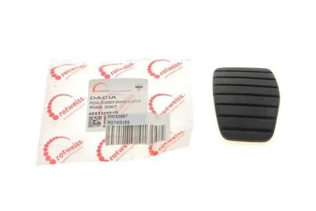 Накладка педали тормоза Clio4/Dokker/Lodgy/Logan2 ROTWEISS RWS3067