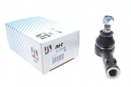 Наконечник поперечной рулевой тяги, передняя ось, двусторонне, M14x1.5, M12x1.5, 75, 0,31 RTS 91.03105